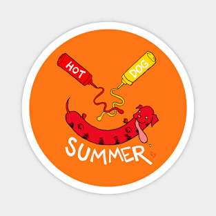 HOT DOG SUMMER Magnet